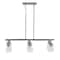 Hello Honey® Robert Stevenson Lighting Jameson Metal & Seedy Glass 6-Light Linear Chandelier